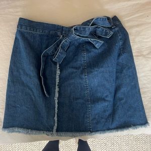 Madewell Wrap Denim Skirt